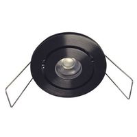 LED inbouwspot zwart 180 lumen 2.3W 2700 40° ø 50mm warm wit Lagos XPG IP44