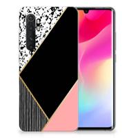 Xiaomi Mi Note 10 Lite | TPU Hoesje | Zwart Roze Vormen