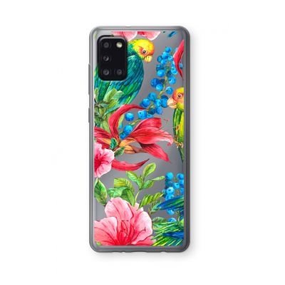 Papegaaien: Samsung Galaxy A31 Transparant Hoesje