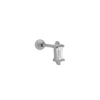 Karma Piercing Zirconia Baguette | Zilver Karma Piercing Zirconia Baguette | Zilver