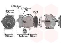 Van Wezel Airco compressor 1800K417 - thumbnail