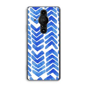 Blauwe pijlen: Sony Xperia Pro-I Transparant Hoesje