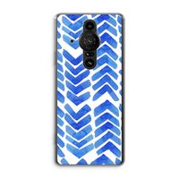 Blauwe pijlen: Sony Xperia Pro-I Transparant Hoesje