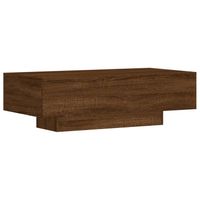 vidaXL Salontafel 100x49,5x31 cm bewerkt hout bruin eikenkleur - thumbnail