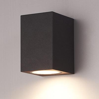 Marion LED Wandlamp - Dimbaar - 4 Watt 345 lumen - IP65 Waterdicht - GU10 vervangbare lichtbron - 2700K Warm Wit - Downlight - Binnen en buiten - Zwart