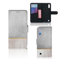 Samsung Galaxy M10 | Book Style Case | Wood Concrete