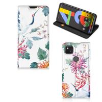 Google Pixel 4a | Hoesje maken | Bird Flowers