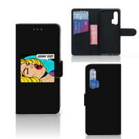 Honor 20 Pro Wallet Case met Pasjes Popart Oh Yes