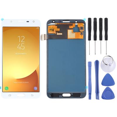 LCD-scherm en digitizer volledige assemblage (TFT-materiaal) voor Galaxy J7 Neo J701F/DS J701M (wit)