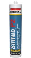 Soudal Silirub P2 | Beglazingskit | Grijs Ral 7004 | 600 ml - 116355