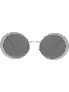 Giorgio Armani lunettes de soleil à monture ronde - Argent