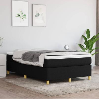 Bedframe zonder matras 120x200 cm stof zwart