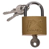 FX Tools Hangslot-bagageslot - metaal - brons - 5 x 1,5 x 7,5 cm