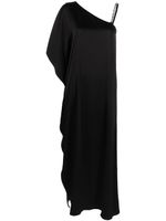 alice + olivia robe longue Tae sertie de cristaux - Noir