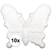 10x stuks piepschuim vlinders van 12,5 cm    - - thumbnail