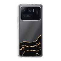 Gouden marmer: Xiaomi Mi 11 Ultra Transparant Hoesje