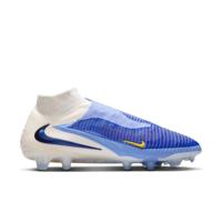 Nike Phantom 6 High Elite Gras Voetbalschoenen (FG) Wit Blauw Geel