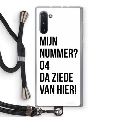 Da ziede van hier: Samsung Galaxy Note 10 Transparant Hoesje met koord