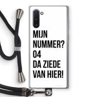 Da ziede van hier: Samsung Galaxy Note 10 Transparant Hoesje met koord