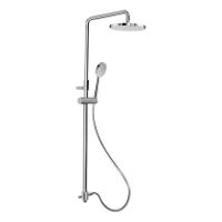 Tres Selection glijstang set met regendouche 122 cm rond chroom