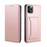 Samsung Galaxy A42 hoesje - Bookcase - Pasjeshouder - Portemonnee - Kunstleer - Rose Goud