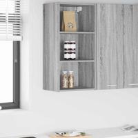 Hangkast Riga Grijs Sonoma 40 x 29,5 x 80 cm Bewerkt hout Hangkast Riga Grijs Sonoma 40 x 29,5 x 80 cm Bewerkt hout