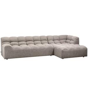 WOOOD Allure Chaise Longue Rechts - Polyester - Klei - 79x324x165