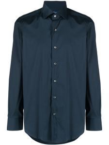 Finamore 1925 Napoli chemise en coton mélangé - Bleu