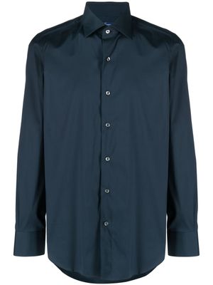 Finamore 1925 Napoli chemise en coton mélangé - Bleu