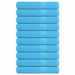 VidaXL Saunahanddoeken 10 st 80x200 cm 360 g/m² 100% katoen turquoise
