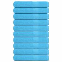 VidaXL Saunahanddoeken 10 st 80x200 cm 360 g/m² 100% katoen turquoise
