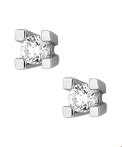 TFT Oorknoppen Diamant 0.50 Ct. Witgoud Glanzend 5 mm x 5 mm