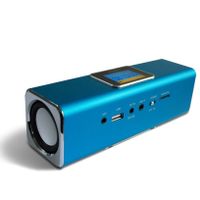 Music Man MA Display blau Mini-luidspreker AUX, FM radio, SD, Draagbaar, USB Blauw (metallic) - thumbnail