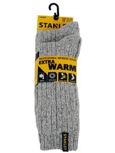 Stanley ST07 Extra Warm Grijs 2 Paar/Bundel Sokken