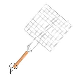 BBQ rooster - vierkant - met handvat - klembaar - 40 cm - barbecue accessoires
