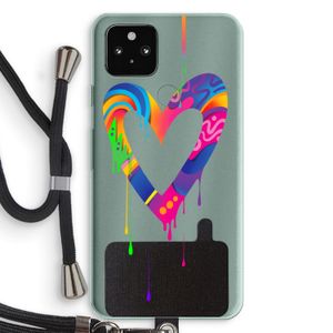 Melts My Heart: Pixel 5a 5G Transparant Hoesje met koord