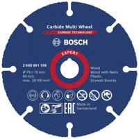 Bosch Accessories EXPERT Carbide Multi Wheel 2608901196 Doorslijpschijf recht 76 mm 1 stuk(s)