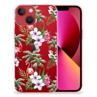 Apple iPhone 13 | TPU Hoesje | Flamingo Palms