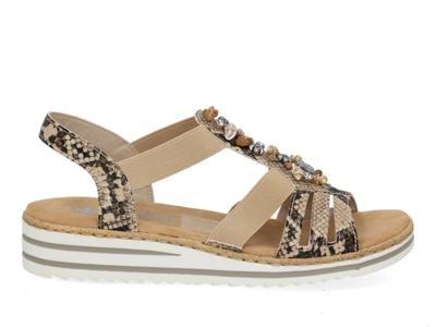 Rieker V0649 20 natur multi bruin maat 42