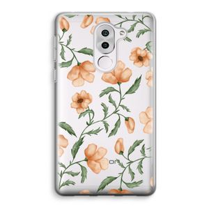 Peachy flowers: Honor 6X Transparant Hoesje