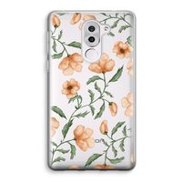 Peachy flowers: Honor 6X Transparant Hoesje