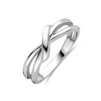 Stijlvolle Gerhodineerde 925 Zilveren Ring - 5 mm Breed