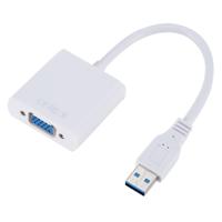Externe grafische kaart converter kabel USB 3.0 naar VGA resolutie: 1080P (wit)