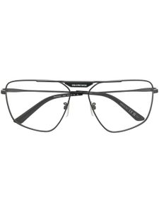 Balenciaga Eyewear lunettes de vue carrées à logo imprimé - Noir