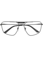 Balenciaga Eyewear lunettes de vue carrées à logo imprimé - Noir