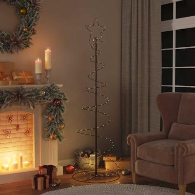 VidaXL Led-kerstboom 120 leds warm wit 180 cm