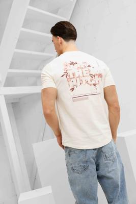 Off The Pitch Blossom T-Shirt Heren Gebroken Wit - Maat M - Kleur: Gebroken Wit | Soccerfanshop