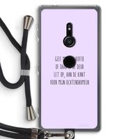 Ochtendhumeur: Sony Xperia XZ2 Transparant Hoesje met koord