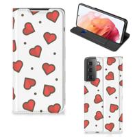 Samsung Galaxy S21 | Hoesje met Magneet | Hearts