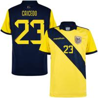Ecuador Authentic Shirt Thuis 2024-2025 + Caicedo 23 (Fan Style)